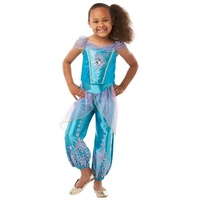 Rubie ́s Kostüm Disney Prinzessin Jasmin Glitzer Kinderkostüm, Werde zur Disney Princess mit jeder Menge Glitter! 140