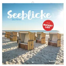 ALPHA EDITION GmbH & Co. KG Seeblicke 2027: Wandkalender 30x30 cm (30x60 cm geöffnet) mit Notizkalendarium, 12 Küstenmotiven und Bucket-List