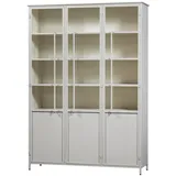 Woood Vitrine Exhibit 140 x 40 x 200 cm Beige