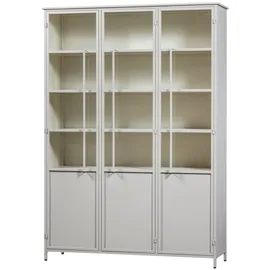 Woood Vitrine Exhibit 140 x 40 x 200 cm Beige