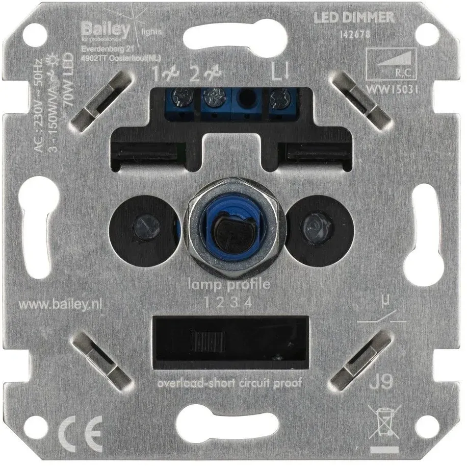 Bailey Wonderwall | LED-Wanddimmer | 230v Unterputz