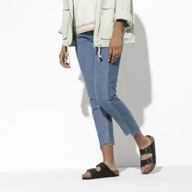 Birkenstock Arizona Nubukleder geölt schmal schwarz 45
