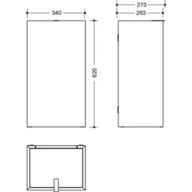 Hewi System 900 60 l Weiß