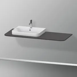 Duravit Happy D.2 Plus 130x55cm, m 1 AS, Beck. li, graph matt