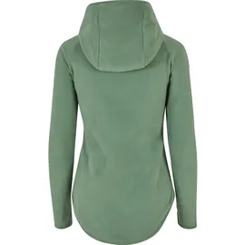 URBAN CLASSICS Ladies Polar Fleece Zip Hoody – Grün