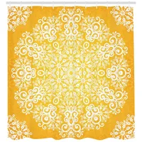 ABAKUHAUS Duschvorhang 175 x 200 cm gelb