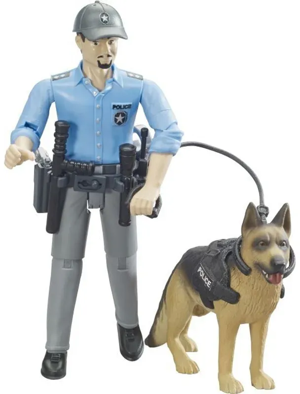 Bruder 62150 Bworld Polizist Mit Hund
