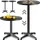 CASARIA Stehtisch 2er-Set Ø60 cm höhenverstellbar 70/115 cm Schwarz