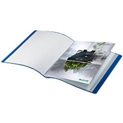 Leitz Recycle Präsentationsmappe 4676 DIN A4 Klimaneutral Blau 90% Recycelter Kunststoff 20 Hüllen
