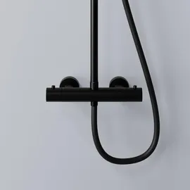 Steinberg Serie 340 Brauseset mit Thermostatarmatur, EasyClean, Stabhandbrause, 3402721S