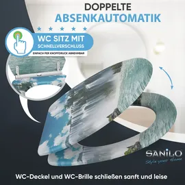 Sanilo WC-Sitz Wasserfall blau