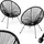 Tectake tectake® 2 Gartenstühle Santana (TT40440)