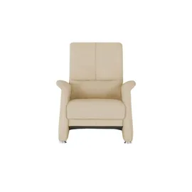 HIMOLLA Fernsehsessel 6001 Leder 81 x 86 x 0 cm Beige mit Kopfteil