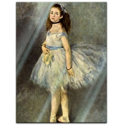 Bilderdepot24 Glasbild, Die Balletttänzerin bunt 40 cm x 60 cm