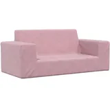 vidaXL Kindersofa 2-Sitzer rosa weich plüsch