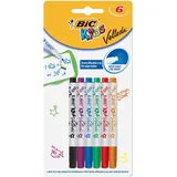 BIC Whiteboard-Marker Mini 6er Blister Mehrfarbig
