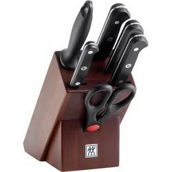 ZWILLING GOURMET Messerblock 7 teilig mit Wetzstahl und Schere
