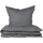 SCHIESSER Drops Feinbiber Grau 135 x 200 cm + 80 x 80 cm