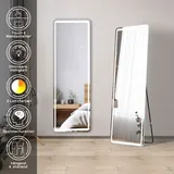 Acezanble - led Touch Ganzkrperspiegel mit Beleuchtung Standspiegel Dimmbar Frisierspiegel 150x40cm