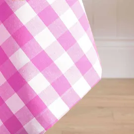 Homescapes Tischdecke Vichy-Karo 137 x 178 cm Pink