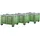 Logiplast Palettenbox 120 x 100 x 79 cm 3-tlg. grün