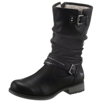 Mustang Shoes Winterstiefel, mit Zierschnallen am slouchy Schaft Mustang Shoes schwarz