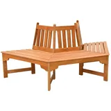 Spetebo Eukalyptus Baumbank 155 x 78 x 78 cm Beige