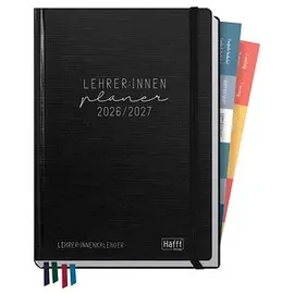 häfft® verlag Lehrerkalender Black Edition A5 schwarz 2026/2027