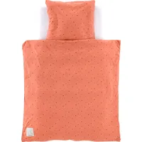 Träumeland Babybettwäsche "Jersey Moon", braun (rost), B/L: 80cm x 80cm, 1 Stk., 1 Stk., Jersey, B/L: 40cm x 35cm, 2 Stk., Jersey, Obermaterial: 100% Baumwolle, Bettwäsche, mit Allover-Print