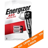 2 x Energizer A23 12V Batterie Knopfzelle MN21 P23GA A23 23A LR23 LRV08 50mAh
