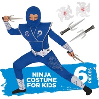 Morph Costume Ninja Kostüm Kinder, Ninja Kostüme Für Kinder, Karneval Kostüm Kinder Ninja, Kostüm Kinder Jungen Ninja Faschingskostüm Kinder Größe 3-4 Jahre