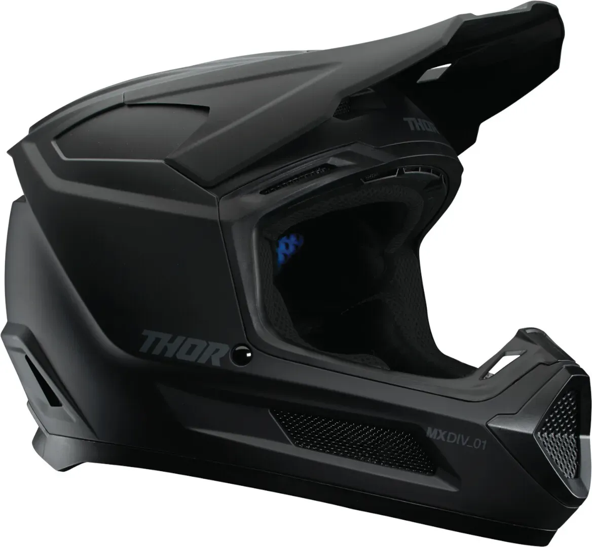 Thor Fleet Blackout Motorcross helm voor kinderen, zwart, S