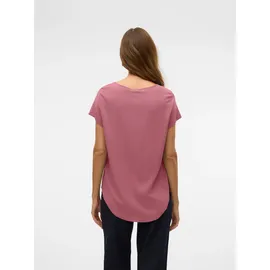 Vero Moda Vmbella SS TOP WVN GA Noos T-Shirt, Mesa rose), M - M