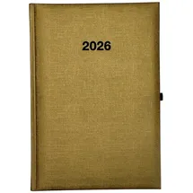 Adina Wochenkalender A5+ gold-metallic 2026