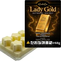 WonderWax Duftwachs Wax Melts für Duftlampe, 6 Sterne Duftmelt Wachsmelt Sojawachs Duftwachs Würfel für Raumdüfte, Wachs Duftöl Winter Indoor Schmelzen für Aromalampe Lady Gold