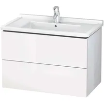 Duravit Waschtischunterschrank 2 Auszüge 82 x 55,8 cm Eiche Schwarz Matt
