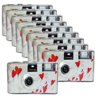 Photo Porst 10x Einwegkamera fliegende Herzen weiß MHD 12.2025 Einwegkamera