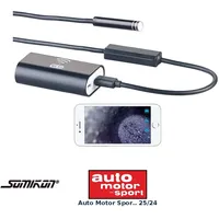 Somikon Endoskop WiFi-HD-Kamera für iOS- und Android-Mobilgeräte, 5 m