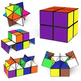 Euclidean Cube Sternenwürfel Zauberwürfel-Set, Verwandlungswürfel Magische Puzzle-Würfel für Kinder und Erwachsene (Mehrfarbig)