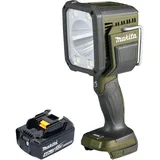 Makita DML 812 M1 Akku Handstrahler 18 V 1250 lm LED Olive Grün Outdoor Adventure Sonderedition + 1x Akku 4,0 Ah - ohne Ladegerät