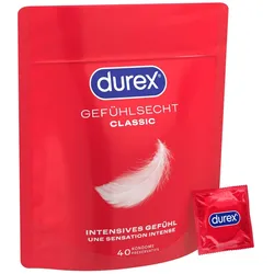 DUREX Gefühlsecht Classic Kondome - hauchzarte Kondome 40 St
