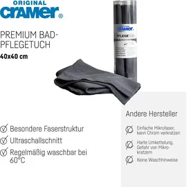 Cramer Pflegetuch 40x40cm, Blau