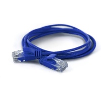 Wantec BluPeak Ultra Thin CAT6A Netzwerkkabel Blau m U/UTP
