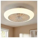 GLOBO 3-Stufen 30 cm LED Deckenventilator weiß
