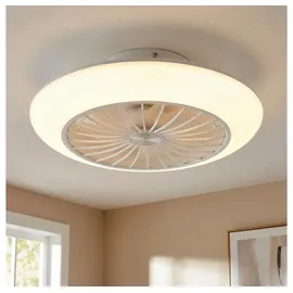 GLOBO 3-Stufen 30 cm LED Deckenventilator weiß
