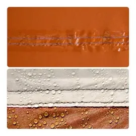 vidaXL Sichtschutzzelt Grau und Orange Pop-Up Wasserdicht