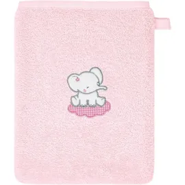 Lashuma Waschhandschuh 15 x 21 cm rosa 2 St.