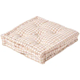 Homescapes Bodenkissen 40 x 40 cm Beige