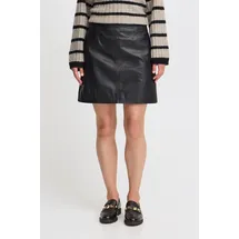 B.YOUNG Lederrock Damen Schwarz 40