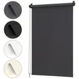 Sekey Seitenzugrollo Verdunkelungsrollo 60 x 130 cm grau